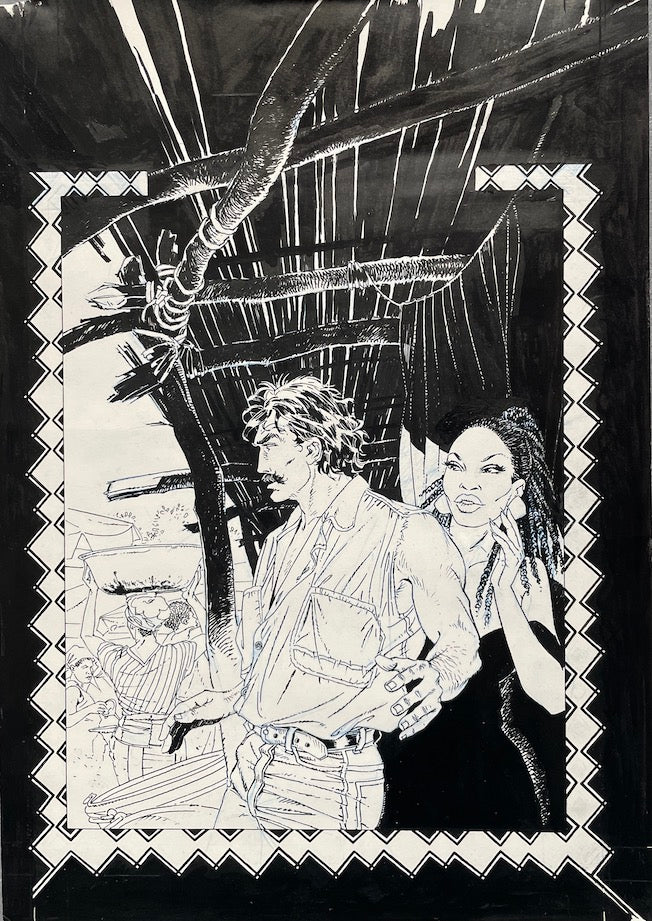 PHILIPPE FRANCQ _ dessin original couverture Léo Tomasini