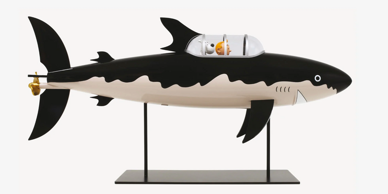 TINTIN _ Le sous-marin requin 77 cm